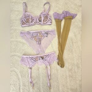 Honey Birdette Lingerie Lilac Set